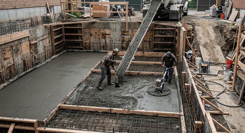 Basement Concrete Installation in Brighton, CO