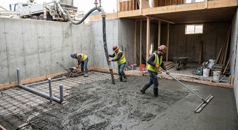 Basement Concrete Installation in Douglas County, CO