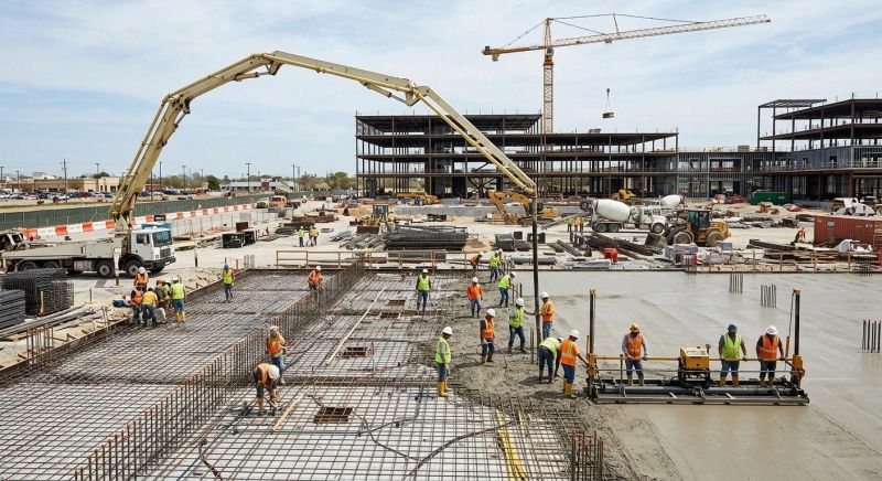 Commercial Slab Construction in Dacono, CO