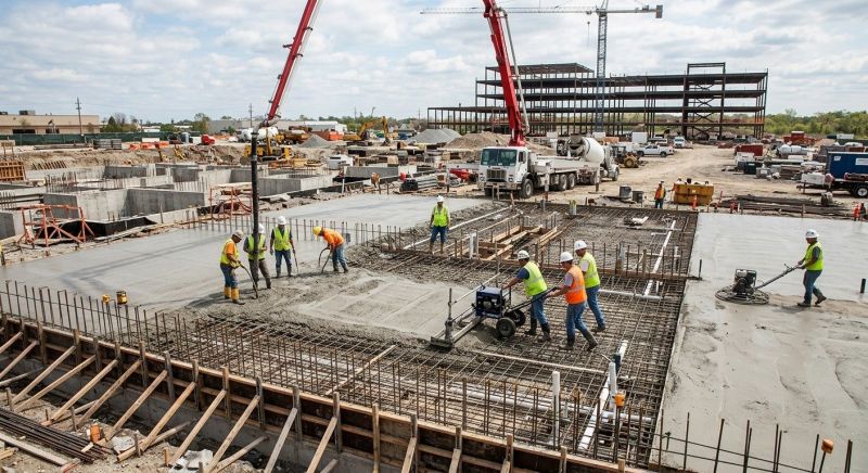 Commercial Slab Construction in Englewood, CO