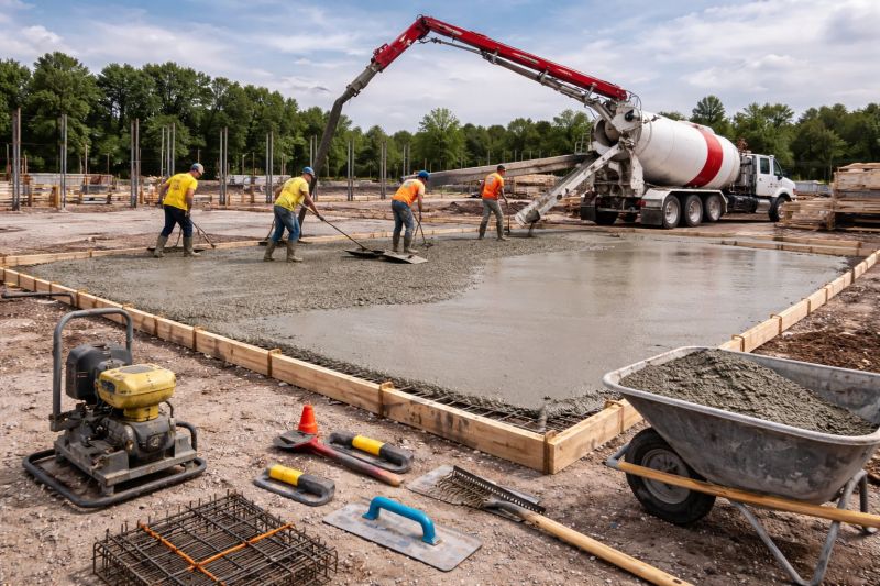 Commercial Slab Installation in Douglas County, CO