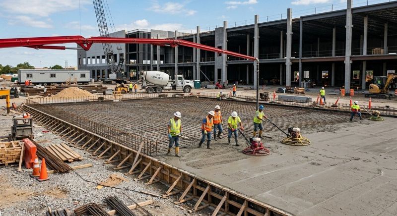 Commercial Slab Installation in Golden, CO