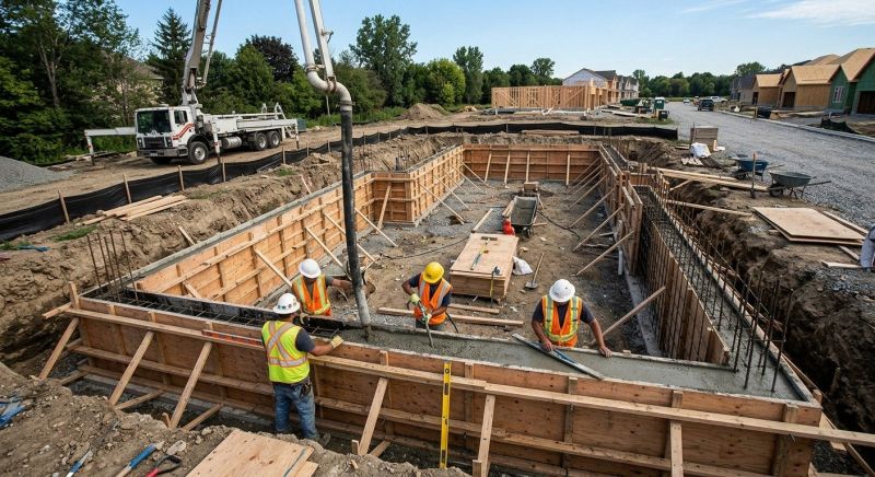Concrete Foundation Installation in Commerce City, CO