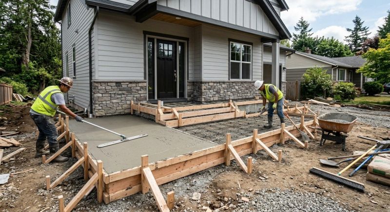 Concrete Porch Installation in Douglas County, CO