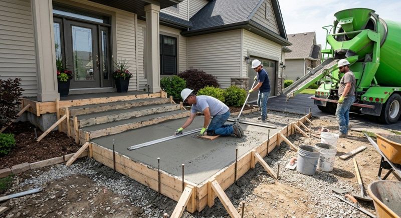 Concrete Porch Installation in Jefferson County, CO