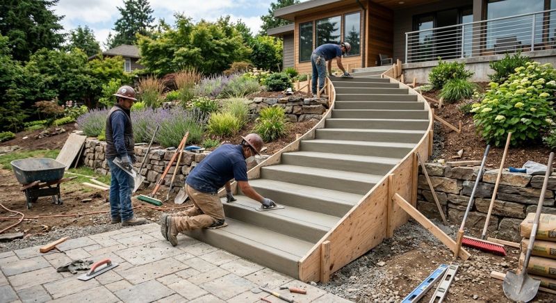 Concrete Stairs Installation in Brighton, CO