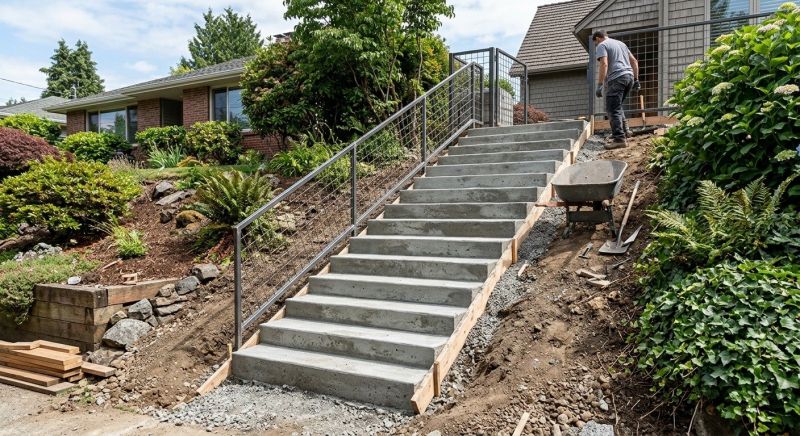 Concrete Stairs Installation in Broomfield, CO