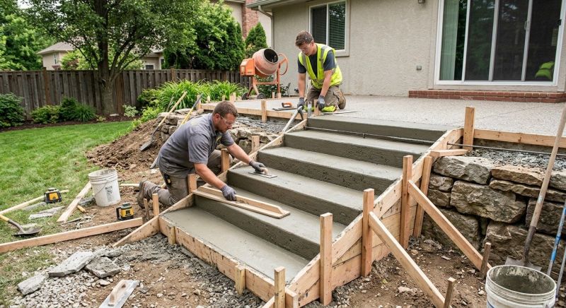 Concrete Stairs Installation in Louisville, CO