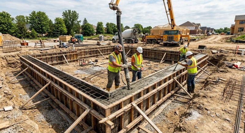 Foundation Wall Pouring in Englewood, CO