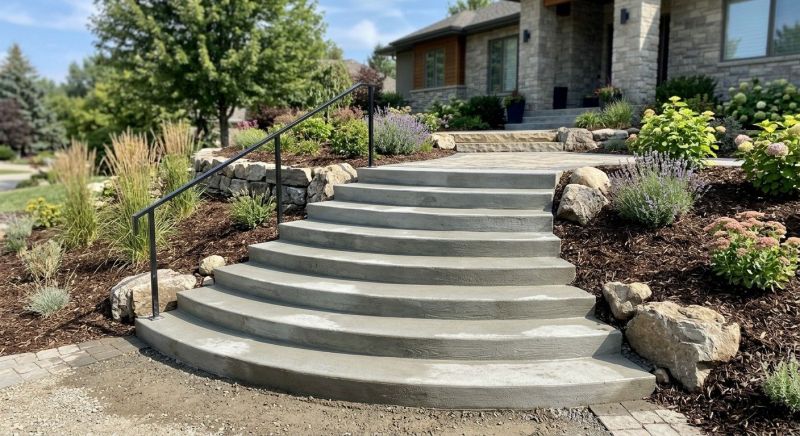Poured Steps Installation in Denver County, CO