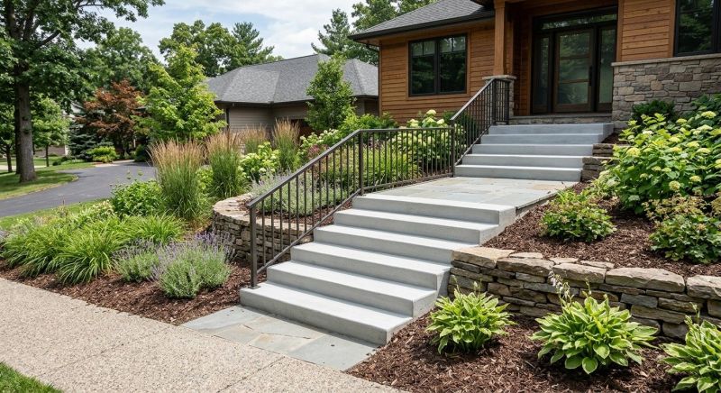 Poured Steps Installation in Douglas County, CO