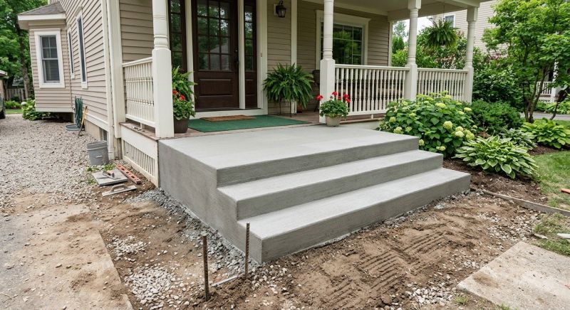 Poured Steps Installation in Douglas County, CO