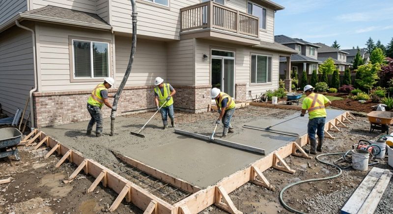 Veranda Pouring in Indian Hills, CO